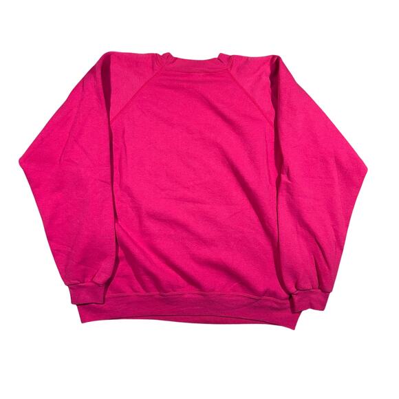 Vintage 1990s Mickey Mouse Embroidered Pink Crewneck Sweatshirt - Picture 4 of 4